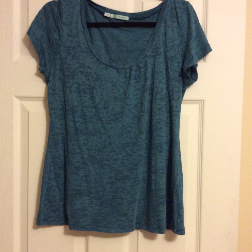 🍁Maurices blue green see-through top